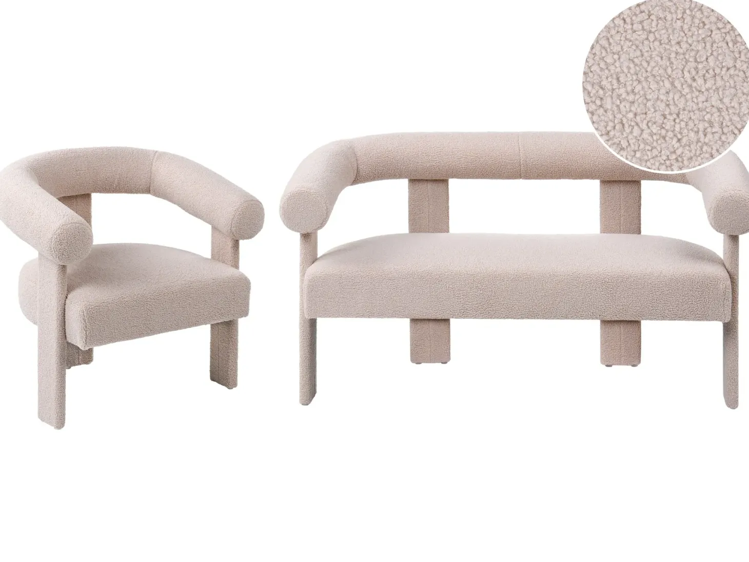 Sofasæt ILBRO Boucle Lys Beige