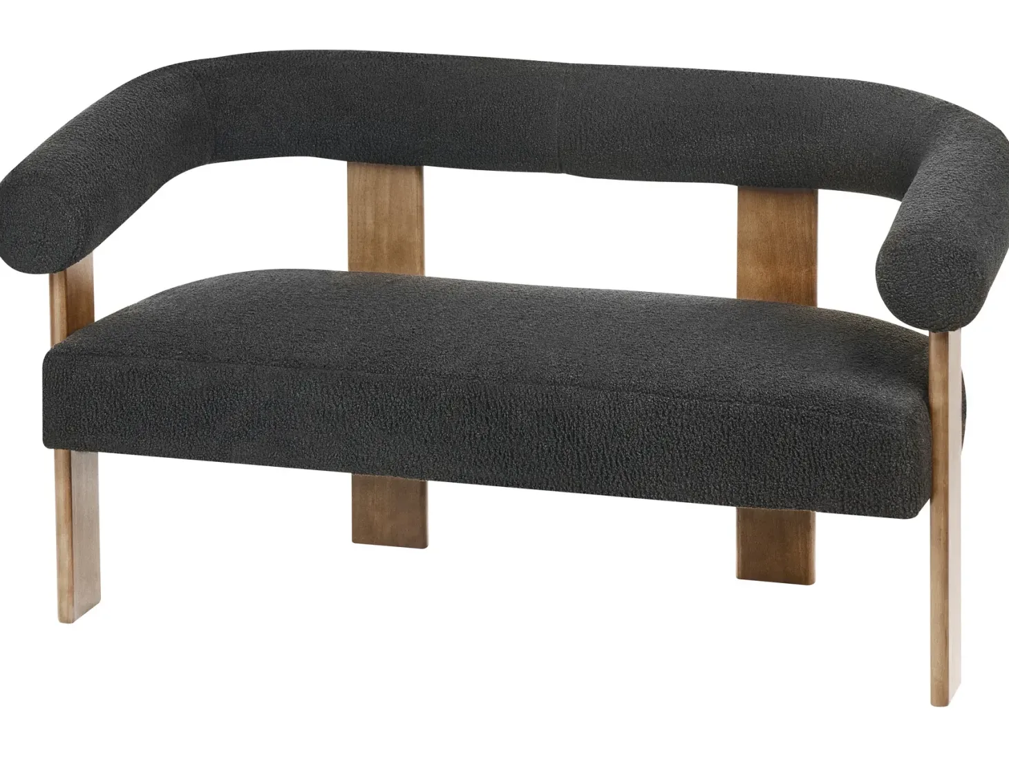 Sofasæt ILBRO Boucle Sort/ mørkebrun