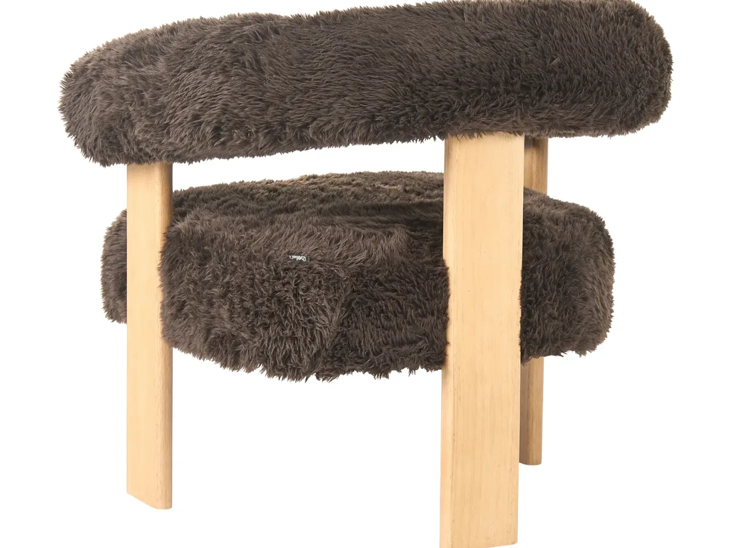 Sofasæt ILBRO Kunstig pels Mørkebrun/ Lysebrun