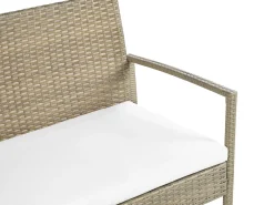 Sofasæt med bord MARSALA PE-rattan Lysebrun