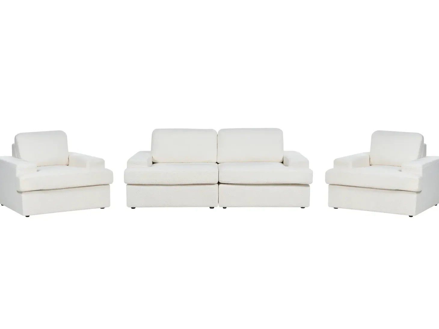 Sofasæt 5 personers ALLA Boucle Cremehvid