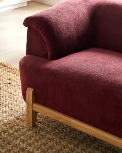 Sofasæt 5 personers ALNOR Chenille Bordeaux