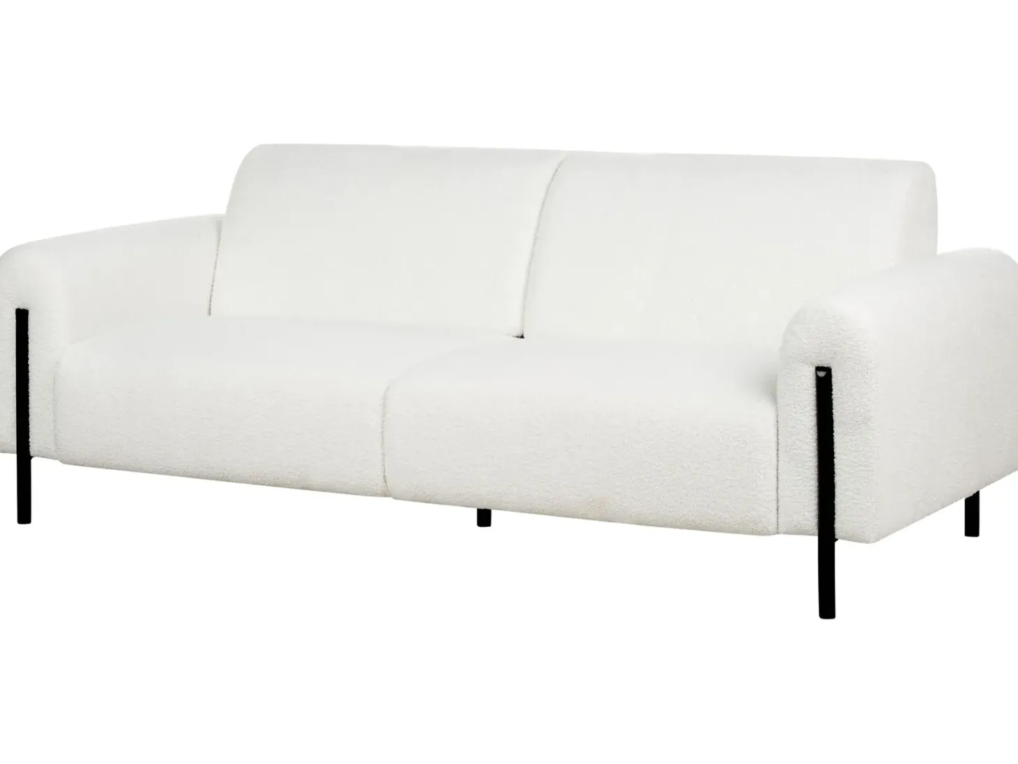 Sofasæt 4 personers ASKIM Boucle Hvid