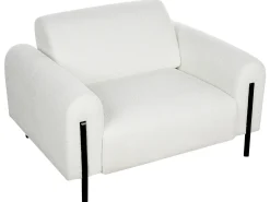 Sofasæt 4 personers ASKIM Boucle Hvid