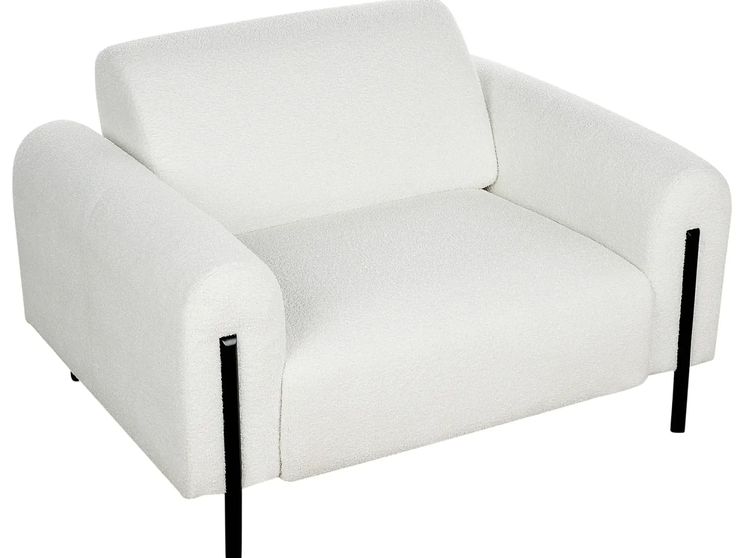 Sofasæt 4 personers ASKIM Boucle Hvid