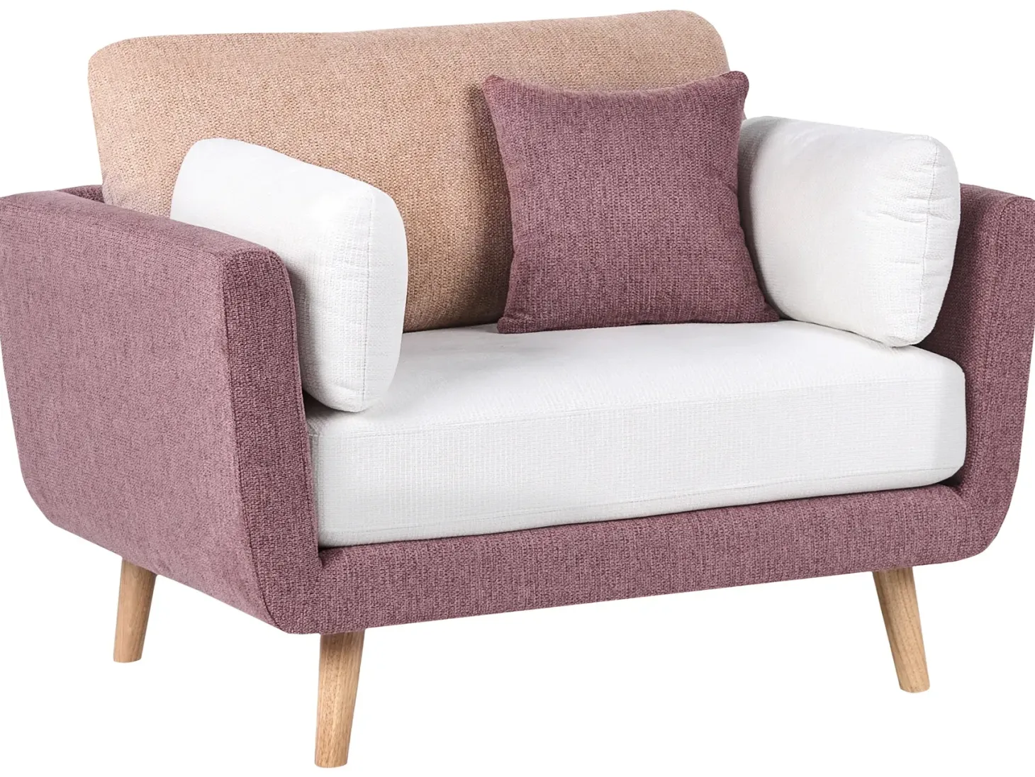 Sofasæt 4 personers BOLGA Lyserød