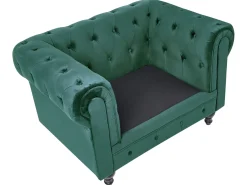 Sofasæt 4 personers CHESTERFIELD Velour Smaragdgrøn