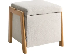 Sofasæt 3 personers EDLAND Lys Beige med puf