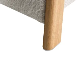Sofasæt 3 personers EDLAND Lys Beige med puf