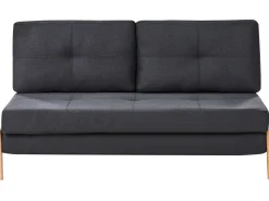 Sofasæt 3 personers EDLAND Sort med bænk