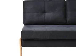 Sofasæt 3 personers EDLAND Sort med bænk