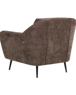 Sofasæt 3 personers EIBY Chenille Mørkebrun