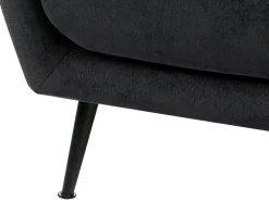 Sofasæt 3 personers EIBY Chenille Sort