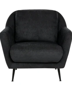 Sofasæt 3 personers EIBY Chenille Sort