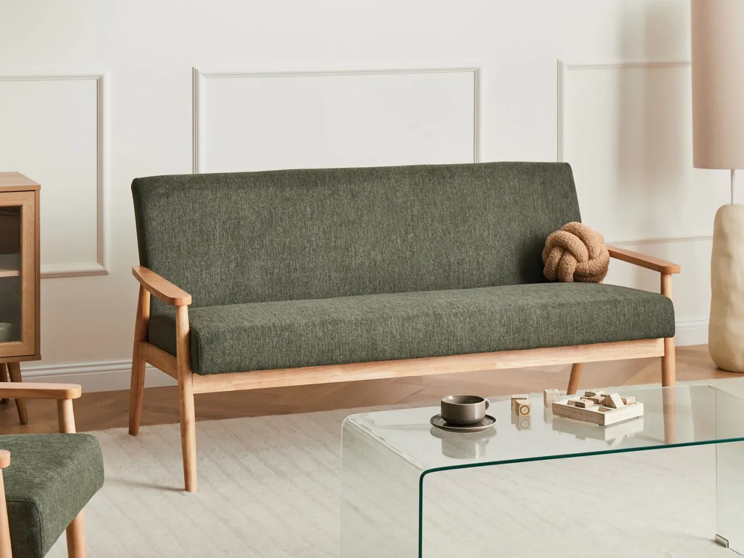 Sofasæt 6 personers ESRUM Lysebrun/ Grøn