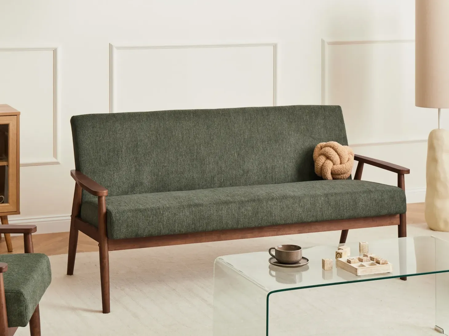 Sofasæt 6 personers ESRUM Mørkebrun/ Grøn