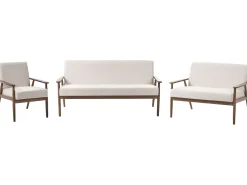 Sofasæt 6 personers ESRUM Mørkebrun/beige