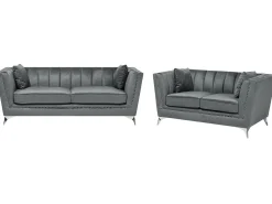 Sofasæt 5 personers GAULA Velour Grå