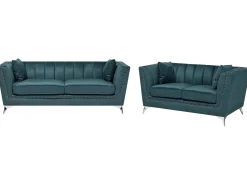 Sofasæt 5 personers GAULA Velour Blågrøn