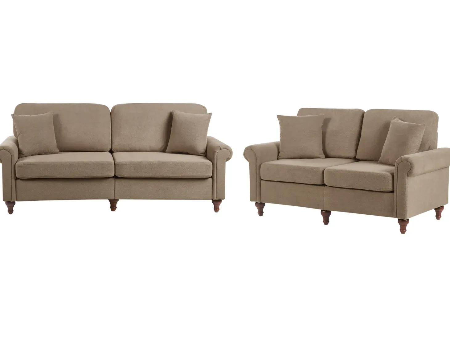 Sofasæt 5 personers GINNERUP Brun