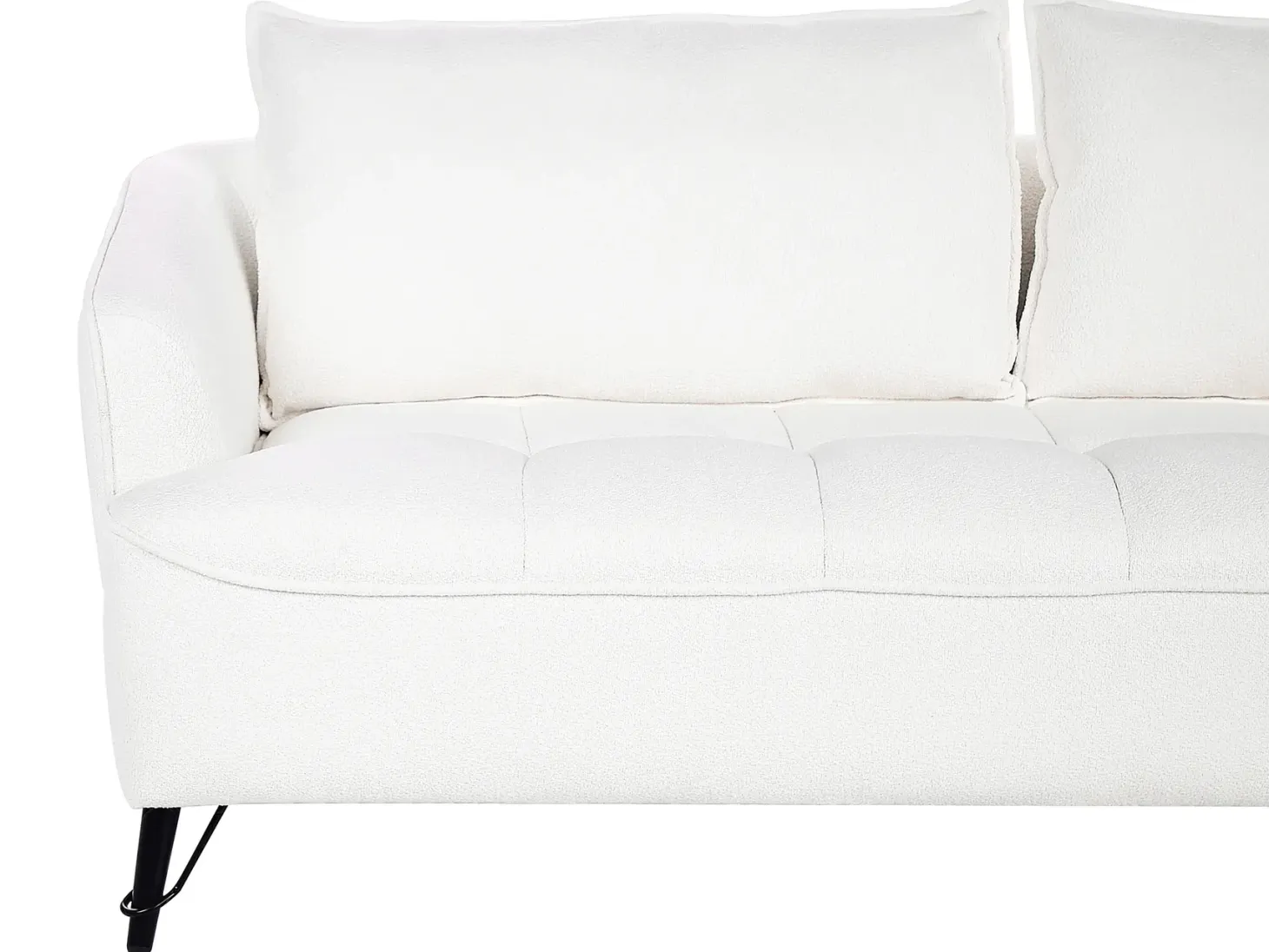 Sofasæt 5 personers HOBRO Boucle Hvid