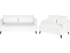 Sofasæt 5 personers HOBRO Boucle Hvid