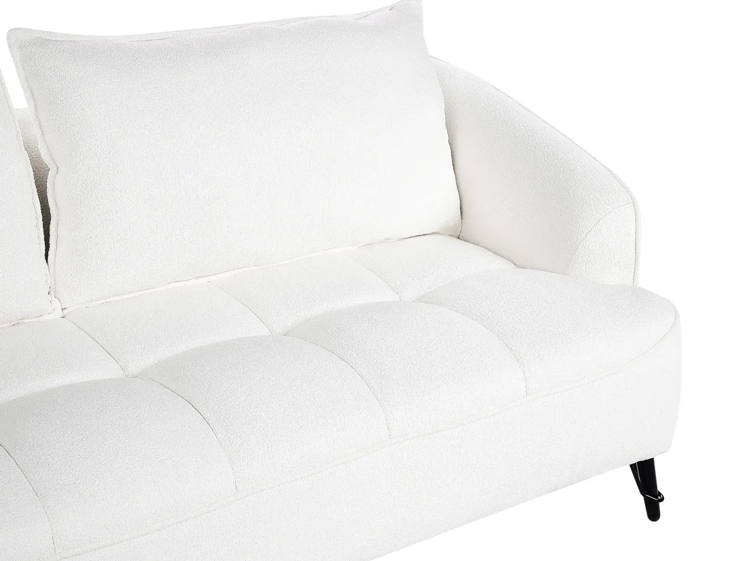 Sofasæt 5 personers HOBRO Boucle Hvid