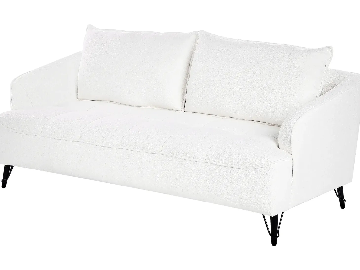 Sofasæt 5 personers HOBRO Boucle Hvid