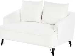 Sofasæt 5 personers HOBRO Boucle Hvid