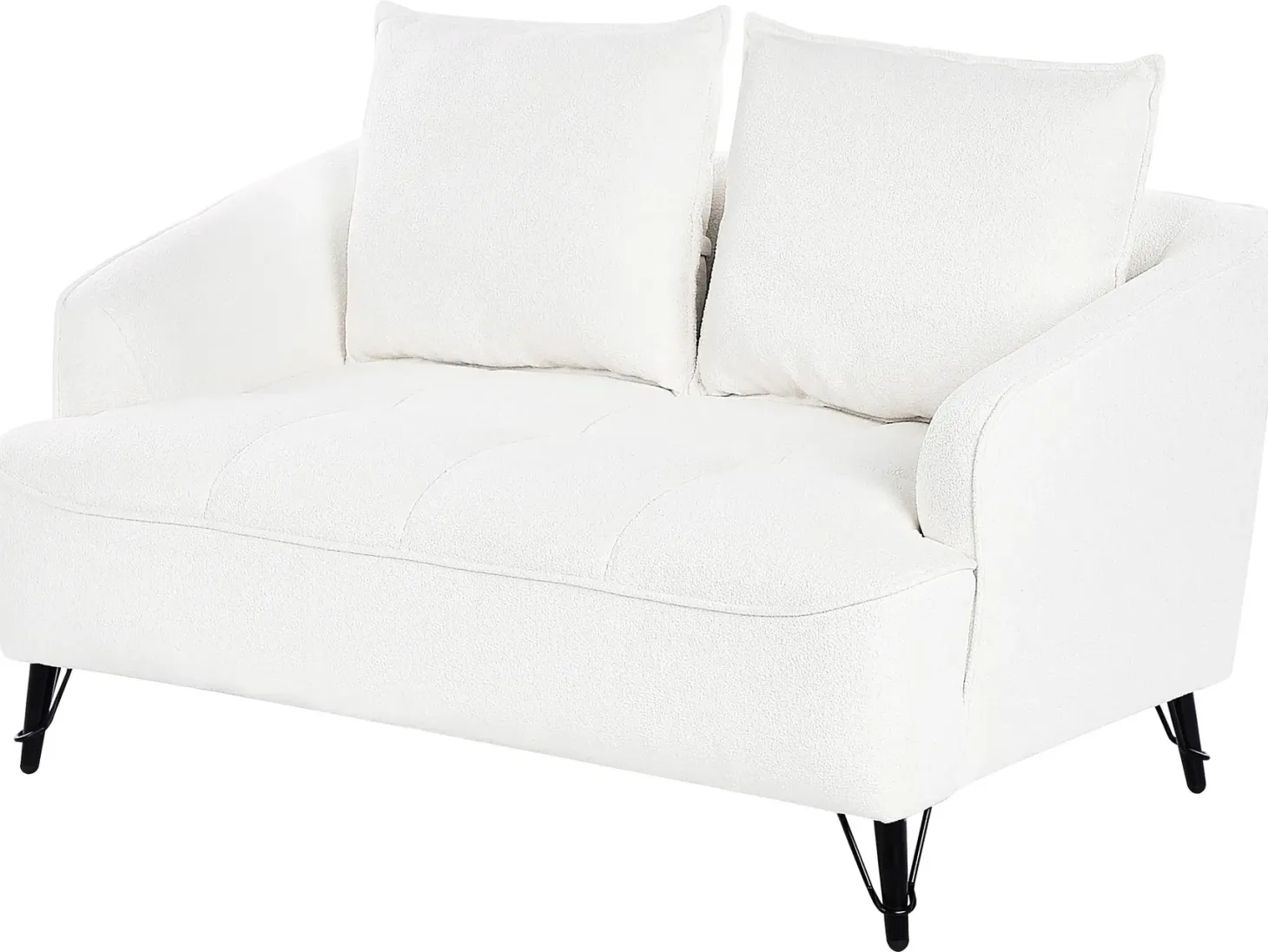Sofasæt 5 personers HOBRO Boucle Hvid