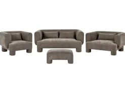 Sofasæt 6 personers HOGBO Brun med fodskammel