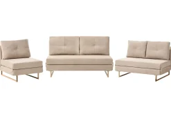 Sofasæt 6 personers JERSLEV Lysebrun