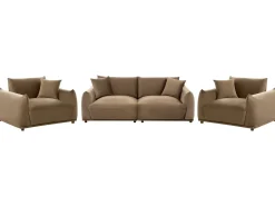 Sofasæt 5 personers JUBEK Velour Brun
