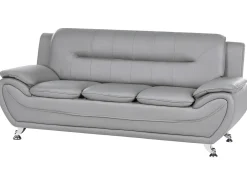 Sofasæt 6 personers LEIRA Kunstlæder Grå