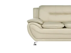 Sofasæt 6 personers LEIRA Kunstlæder Beige
