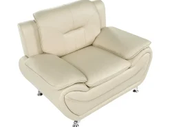 Sofasæt 6 personers LEIRA Kunstlæder Beige