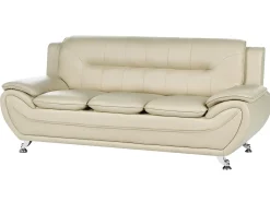 Sofasæt 6 personers LEIRA Kunstlæder Beige