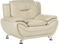 Sofasæt 6 personers LEIRA Kunstlæder Beige