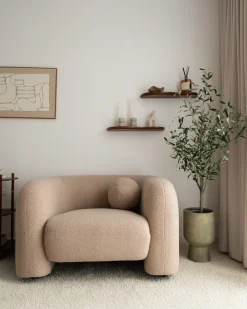 Sofasæt 5 personers LEIREN Boucle Beige