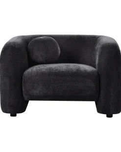 Sofasæt 4 personers LEIREN Chenille Sort