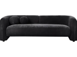 Sofasæt 4 personers LEIREN Chenille Sort