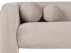 Sofasæt 4 personers LEIREN Velour Brungrå