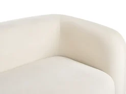 Sofasæt 4 personers LEIREN Velour Cremehvid
