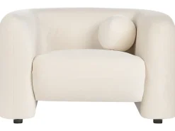 Sofasæt 5 personers LEIREN Velour Cremehvid