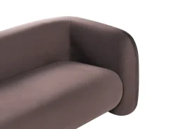Sofasæt 4 personers LEIREN Velour Mørkebrun
