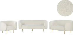 Sofasæt 6 personers LOEN Boucle Hvid