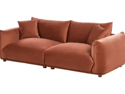 Sofasæt 5 personers LUVOS Velour Guldbrun