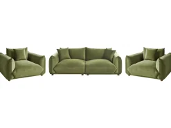 Sofasæt 5 personers LUVOS Velour Grøn