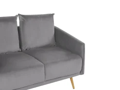 Sofasæt 5 personers MAURA Velour Grå