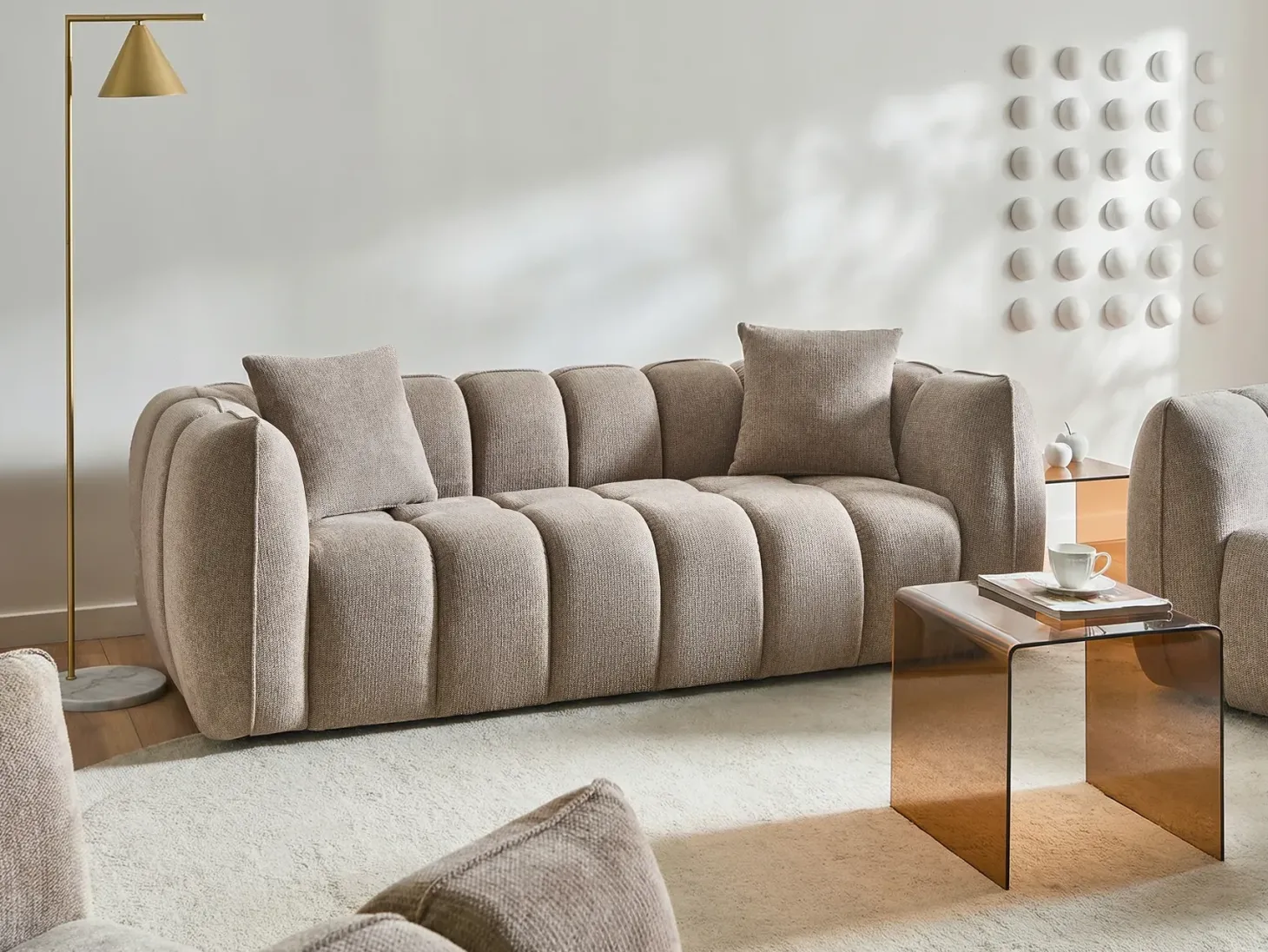 Sofasæt 5 personers NESS Brungrå